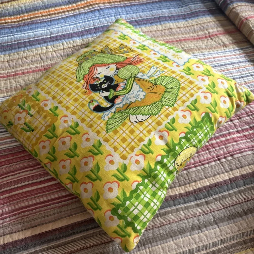Vtg Sears Katie's Patchwork Pillow Featured in Stranger Things MCM